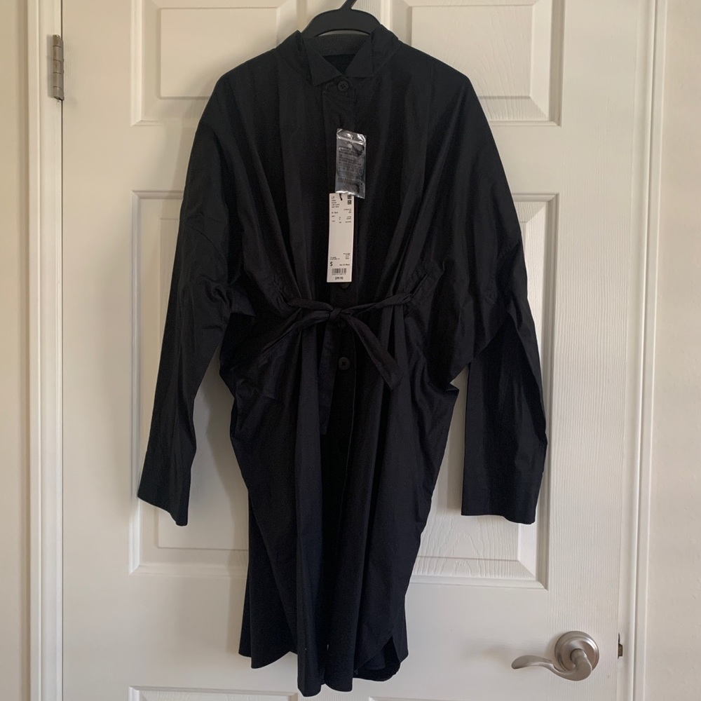 J+ Jil Sander Uniqlo long sleeve dolman shirt dress